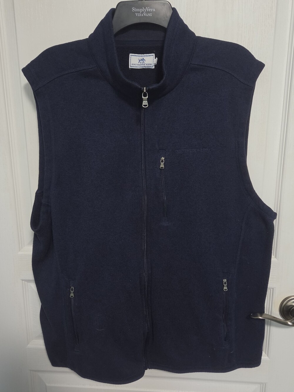 SOUTHERN TIDE Samson Peak Sweater Vest Navy Blue Outdoor Activewear Mens XL